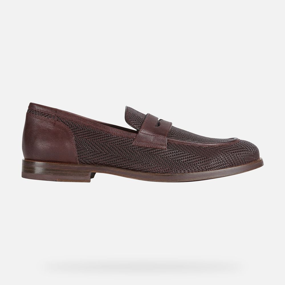 Geox Loafers Dark Brown Bayle - Geox Mens Shoes - AICYQO572